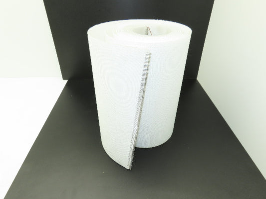 Habasit 12"W x 22'L White TPU Poly Urethane Conveyor Belt 2-Ply Woven Back