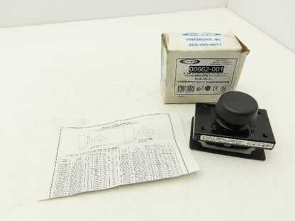 Rees 00662-001 2-1/4" Momentary Mushroom Plunger Switch 1NO+1NC Slow Make/Break