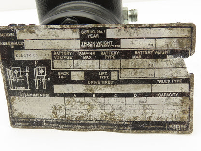 Linde VSP 100 LSH Forklift Power Steering Unit Hydraulic Motor From E32CL