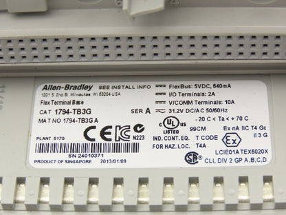 Allen Bradley 1794-OE4 Flex I/O Analog Outputs w/ 16 Point Input & Output Cards