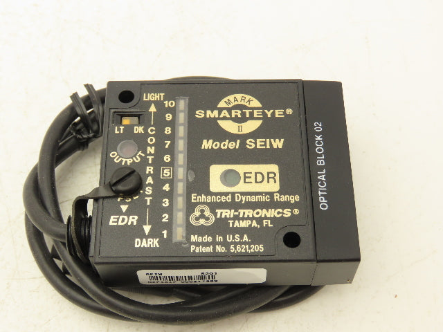 Tri-Tronics SEIW Smarteye Mark II EDR Photoelectric Sensor 24V 36" Fiber
