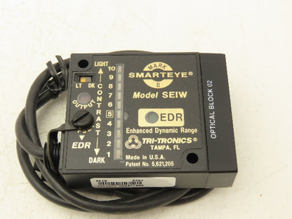 Tri-Tronics SEIW Smarteye Mark II EDR Photoelectric Sensor 24V 36" Fiber