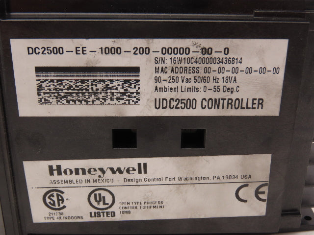 Honeywell UDC2500 Digital Temperature Controller DC2500-EE-1000-200-00000-00-0