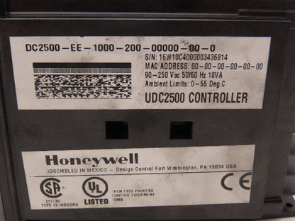 Honeywell UDC2500 Digital Temperature Controller DC2500-EE-1000-200-00000-00-0