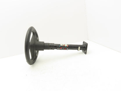 Linde 12855421000 Forklift Steering Wheel & Column W/Horn Removed From E32CL