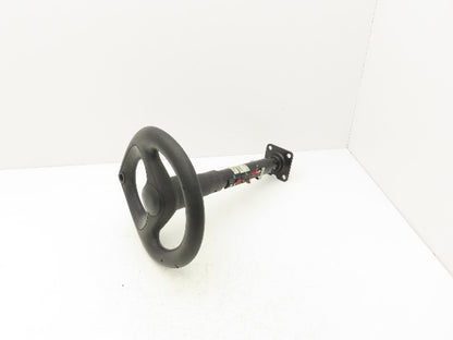 Linde 12855421000 Forklift Steering Wheel & Column W/Horn Removed From E32CL