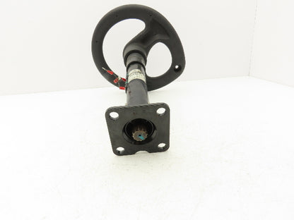 Linde 12855421000 Forklift Steering Wheel & Column W/Horn Removed From E32CL