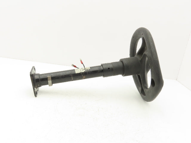 Linde 12855421000 Forklift Steering Wheel & Column W/Horn Removed From E32CL