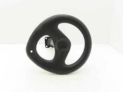 Linde 12855421000 Forklift Steering Wheel & Column W/Horn Removed From E32CL