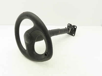 Linde 12855421000 Forklift Steering Wheel & Column W/Horn Removed From E32CL