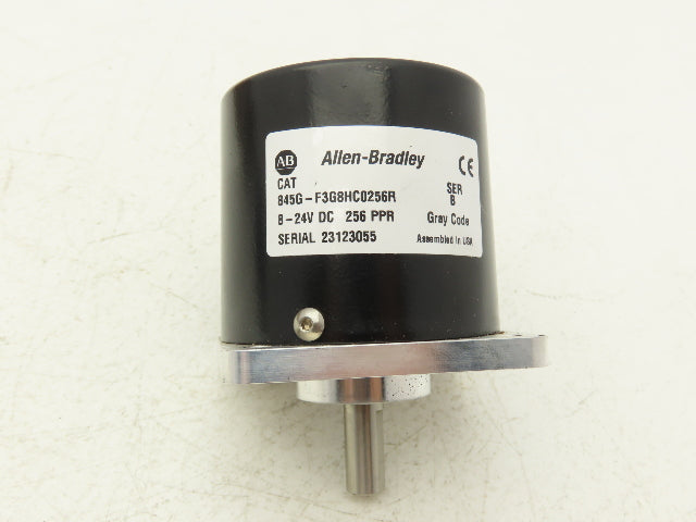 Allen Bradley 845G-F3G8HC0256R Absolute Rotary Encoder 3/8" Shaft 256PPR 	Ser B