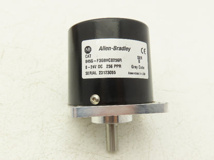 Allen Bradley 845G-F3G8HC0256R Absolute Rotary Encoder 3/8" Shaft 256PPR 	Ser B