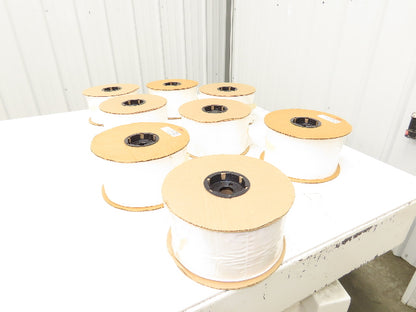 Auto Bag 5"x7" Pre Opened Poly Bags 2mil White/Clear 1750ct Roll  Lot of 8