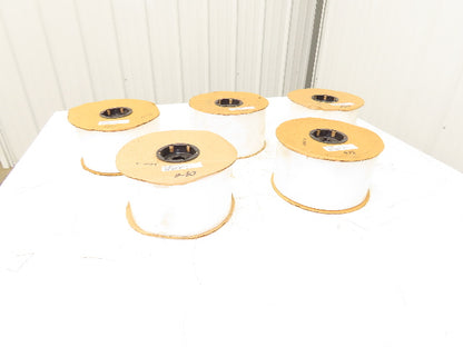 Auto Bag 5"x7" Pre Opened Poly Bags 2mil White/Clear 1750ct Roll  Lot of 5 Rolls