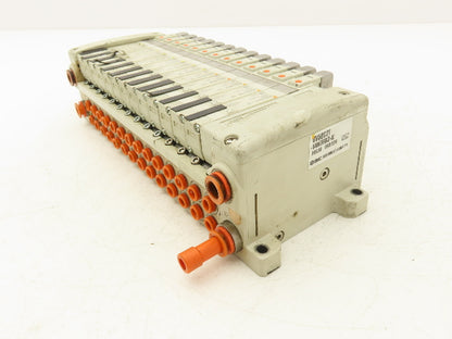 SMC VQC2101N-51 14-Station Plug-In Solenoid Valve Manifold D-Sub 24VDC