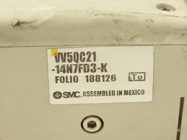 SMC VQC2101N-51 14-Station Plug-In Solenoid Valve Manifold D-Sub 24VDC