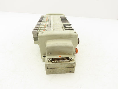 SMC VQC2101N-51 14-Station Plug-In Solenoid Valve Manifold D-Sub 24VDC