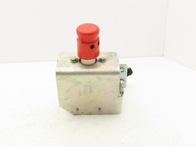 Linde 90677 Forklift E Stop With Bracket Removed From E32CL