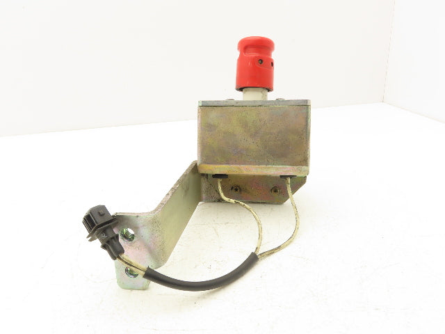 Linde 90677 Forklift E Stop With Bracket Removed From E32CL