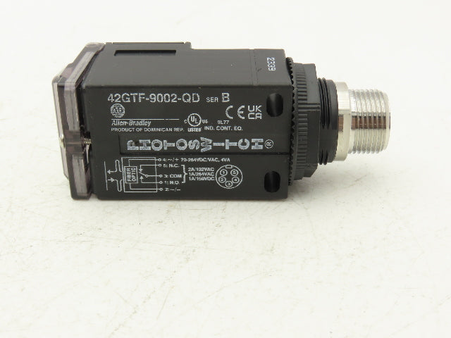 Allen Bradley 42GTF-9002-QD Photoswitch Polar Retroreflective 70-264VAC/DC Ser B