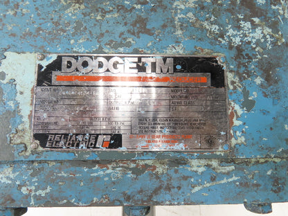 Reliance Dodge TM DR600 Inline Gear Reducer 14:1 Helical Gearbox 64Hp 125 RPM