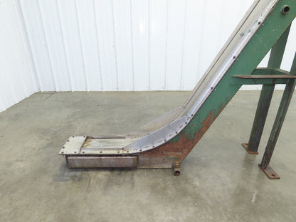 Livonia 8"x 74"L Magnetic Belt-Less Chip Conveyor 38" Discharge  -No Drive