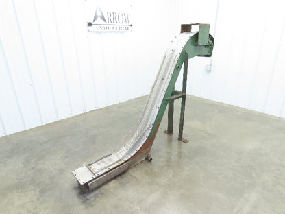Livonia 8"x 74"L Magnetic Belt-Less Chip Conveyor 38" Discharge  -No Drive