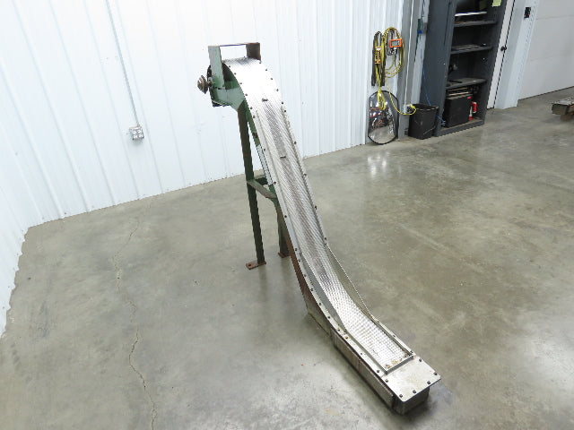 Livonia 8"x 74"L Magnetic Belt-Less Chip Conveyor 38" Discharge  -No Drive