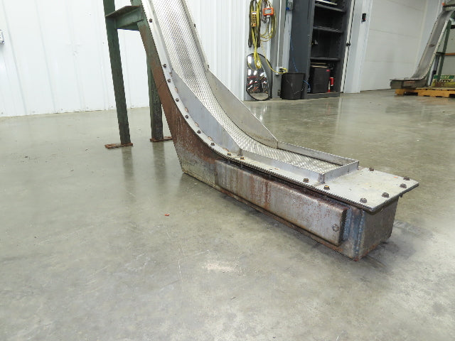 Livonia 8"x 74"L Magnetic Belt-Less Chip Conveyor 38" Discharge  -No Drive