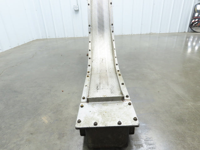 Livonia 8"x 74"L Magnetic Belt-Less Chip Conveyor 38" Discharge  -No Drive