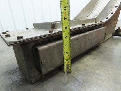 Livonia 8"x 74"L Magnetic Belt-Less Chip Conveyor 38" Discharge  -No Drive