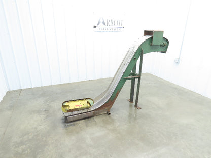 Livonia 8"x 74"L Magnetic Belt-Less Chip Conveyor 38" Discharge  -No Drive