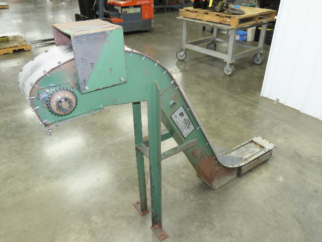 Livonia 8"x 74"L Magnetic Belt-Less Chip Conveyor 38" Discharge  -No Drive