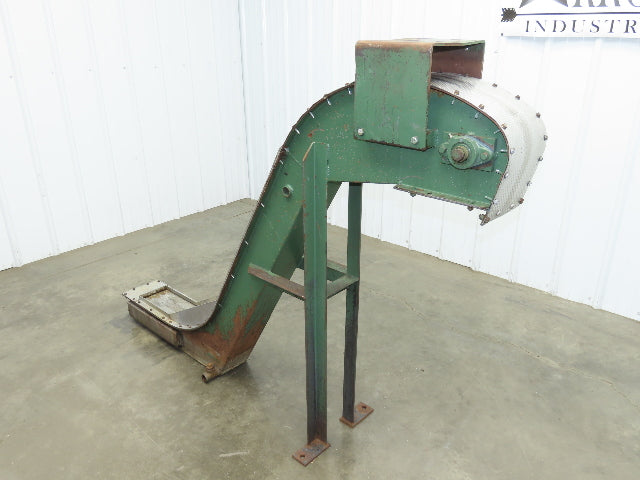 Livonia 8"x 74"L Magnetic Belt-Less Chip Conveyor 38" Discharge  -No Drive