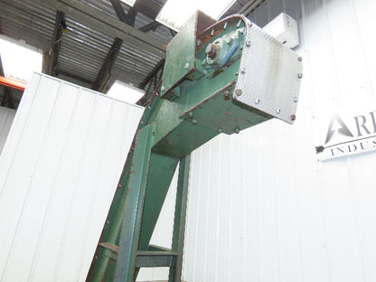 Livonia 8"x 74"L Magnetic Belt-Less Chip Conveyor 38" Discharge  -No Drive