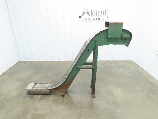 Livonia 8"x 74"L Magnetic Belt-Less Chip Conveyor 38" Discharge  -No Drive