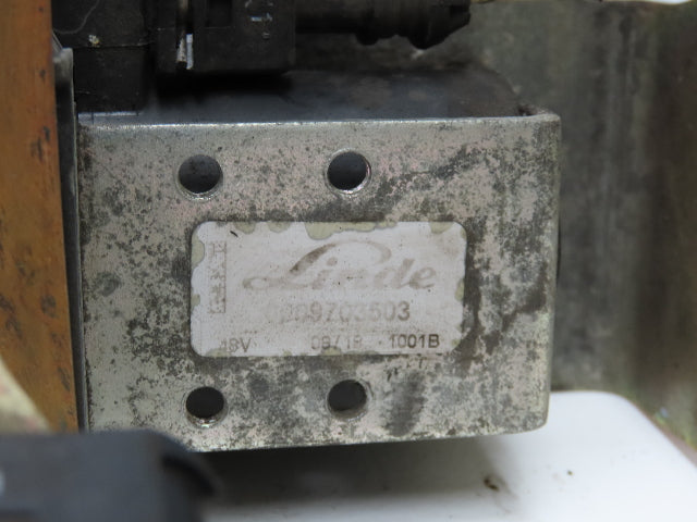 Linde 0009703503 Forklift Motor Contactor Assembly 48VDC Removed From E32CL