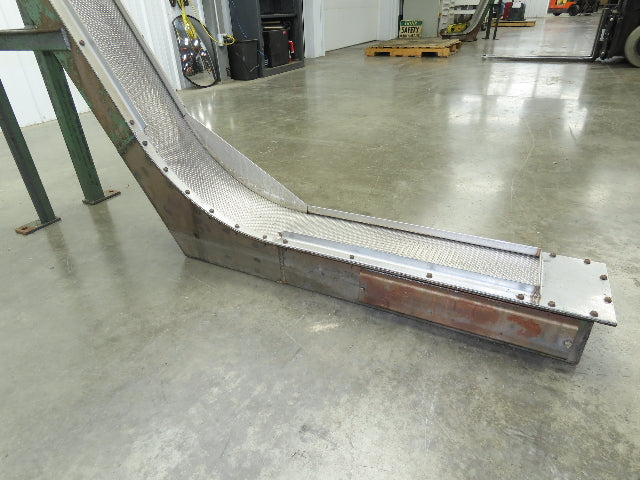 Livonia 8"x 88"L Magnetic Belt-Less Incline Chip Conveyor 42"Discharge -No Drive