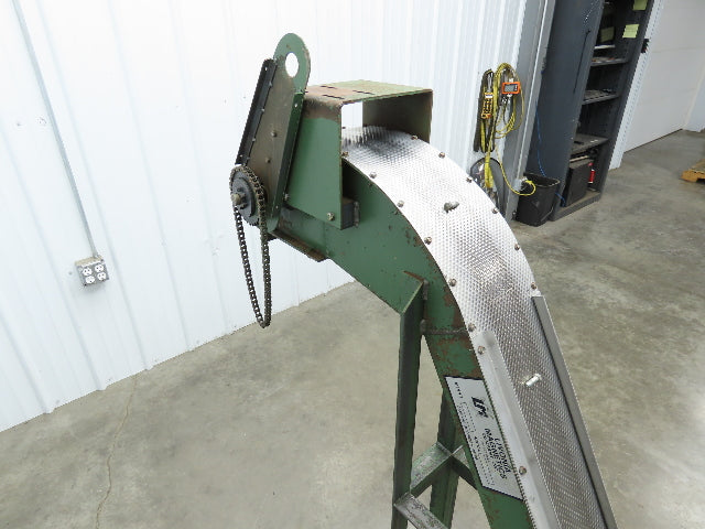 Livonia 8"x 88"L Magnetic Belt-Less Incline Chip Conveyor 42"Discharge -No Drive