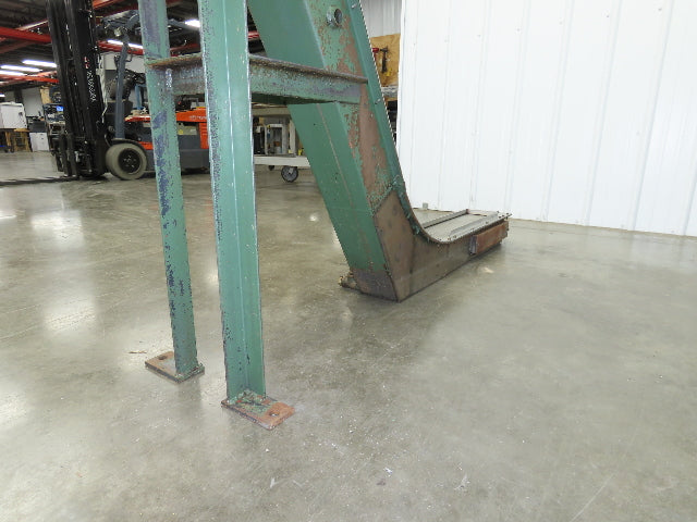 Livonia 8"x 88"L Magnetic Belt-Less Incline Chip Conveyor 42"Discharge -No Drive