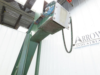 Livonia 8"x 88"L Magnetic Belt-Less Incline Chip Conveyor 42"Discharge -No Drive