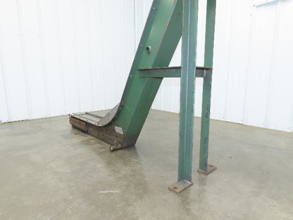Livonia 8"x 88"L Magnetic Belt-Less Incline Chip Conveyor 42"Discharge -No Drive