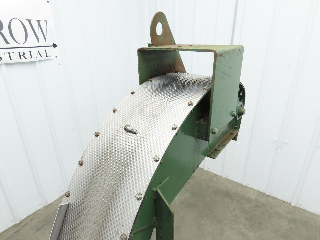 Livonia 8"x 88"L Magnetic Belt-Less Incline Chip Conveyor 42"Discharge -No Drive