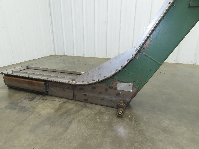 Livonia 8"x 88"L Magnetic Belt-Less Incline Chip Conveyor 42"Discharge -No Drive