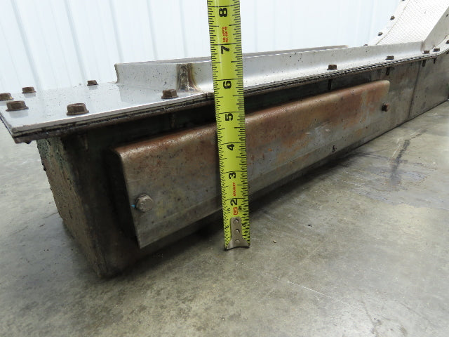 Livonia 8"x 88"L Magnetic Belt-Less Incline Chip Conveyor 42"Discharge -No Drive