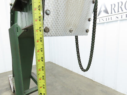 Livonia 8"x 88"L Magnetic Belt-Less Incline Chip Conveyor 42"Discharge -No Drive
