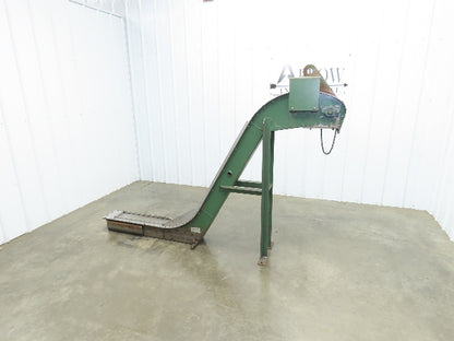 Livonia 8"x 88"L Magnetic Belt-Less Incline Chip Conveyor 42"Discharge -No Drive
