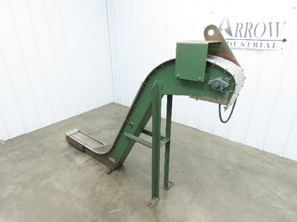 Livonia 8"x 88"L Magnetic Belt-Less Incline Chip Conveyor 42"Discharge -No Drive