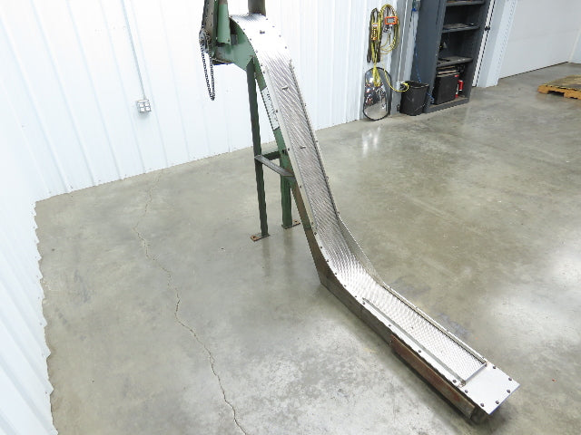 Livonia 8"x 88"L Magnetic Belt-Less Incline Chip Conveyor 42"Discharge -No Drive