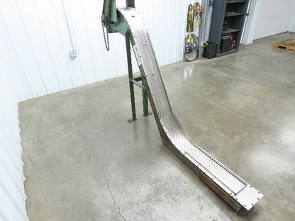 Livonia 8"x 88"L Magnetic Belt-Less Incline Chip Conveyor 42"Discharge -No Drive